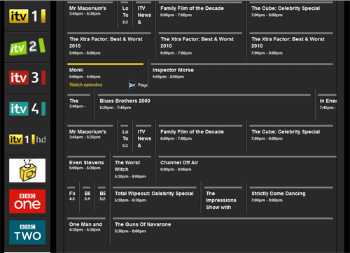 channel 5 uk tv guide